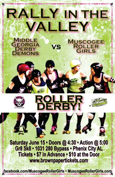 Middle Georgia Derby Demons vs Muscogee Roller Girls